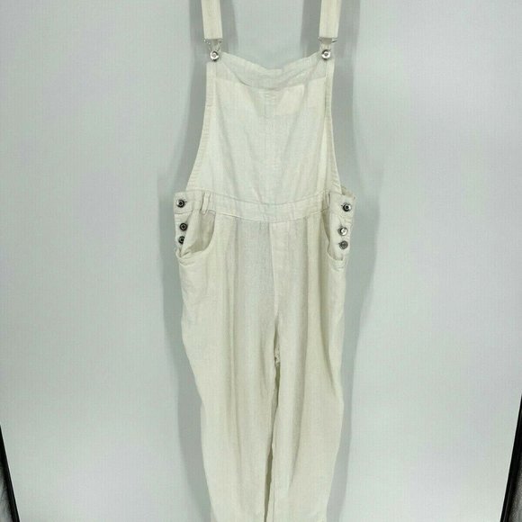 Love Tree Pants - Love Tree Linen Overall Lagenlook Boho Pants Large